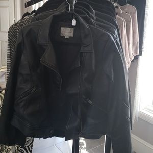 Faux leather jacket